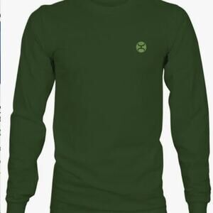 Hooey Zenith Olive Long Sleeve T Shirt 2XL